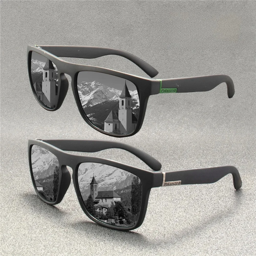 2 pièces mode lunettes de soleil hommes marque de luxe concepteur Vintage en plein air conduite lunettes de soleil mâle lunettes ombre Oculos