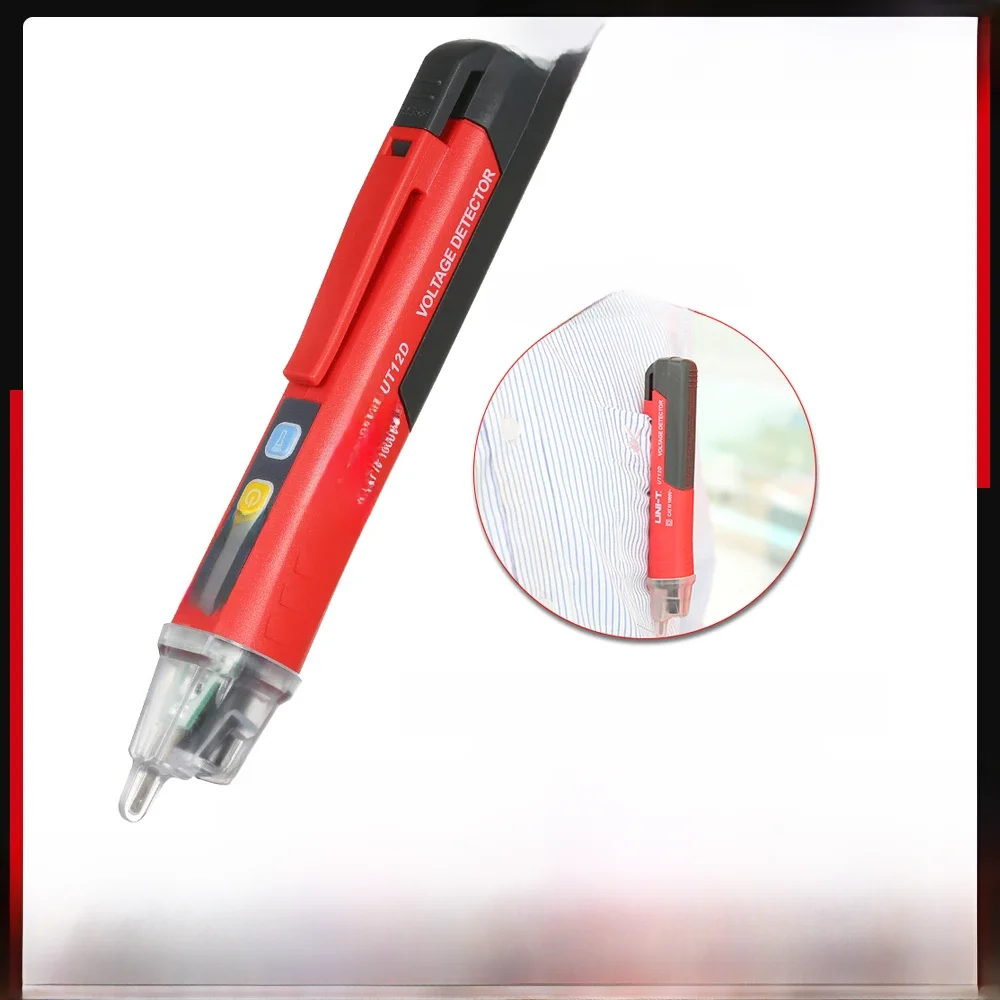 Détecteur de tension ca UNI-T UT12D, testeur de tension sans Contact 12V-1000V, stylo testeur électrique sans contact, capteur de puissance LED
