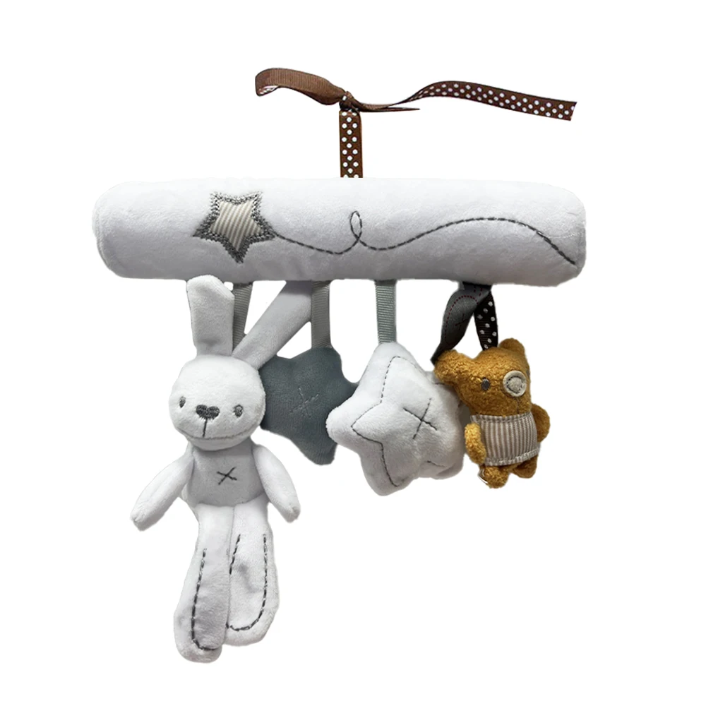 Neue Hängende Baby Krippe Kaninchen Rassel Sicherheit Sitz Plüsch Spielzeug Multifunktionale Baby Schlaf Begleiter Hängende Dekoration Geschenk