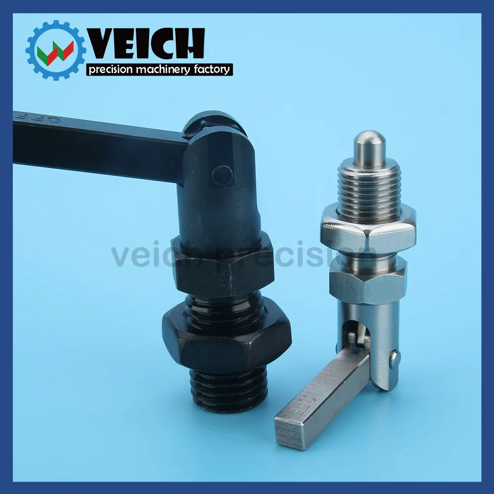 VCN248 All Stainless Steel Carbon steel Switch Lever Indexing Plunger With Fine/Coarse Thread