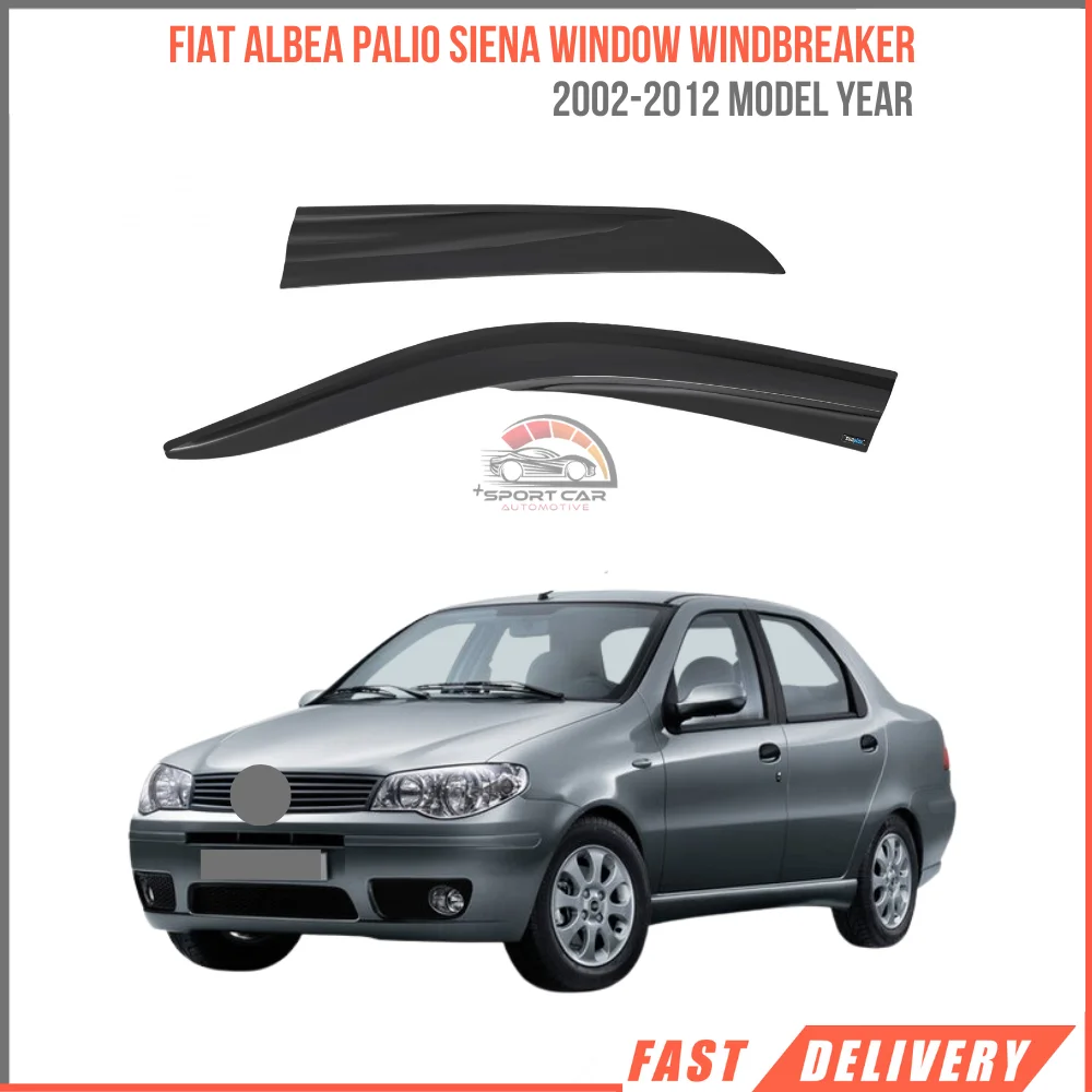 

FOR FIAT ALBEA PALIO SIENA 2002-2012 glass windbreaker 4 pieces car rain protection Sport Style accessory high quality