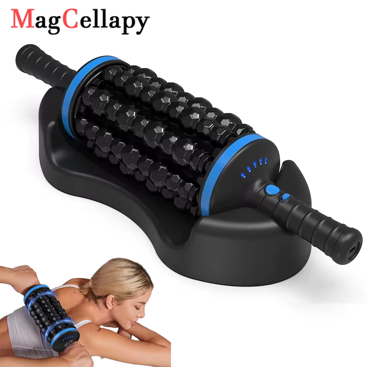 Rolling Impact Massager Muscle Relaxation Massage Roller Cordless Deep Tissue And Muscle Recovery Pain Relief For Post Exercise