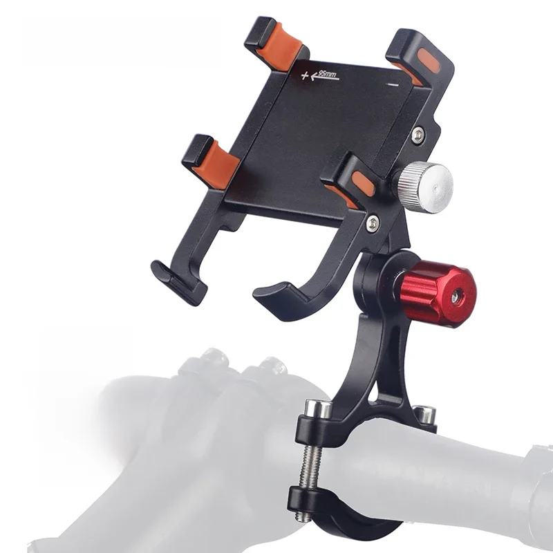 AliExpress DEEMOUNT Deemount Aluminum Alloy Phone Stand Bracket for Motorcycle Electric Bike 6 Claw Bicycle Smartphone Holder 18-32mm Handlebar Fit