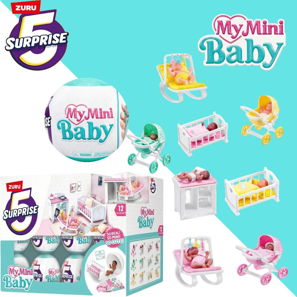 

Игрушки Zuru 5 Surprise Mini Brands: Кукла-сюрприз My Mini Baby, милый подарок, миниатюрная игрушка, миниатюрные игрушки, таинственные слепые коробки, детская игрушка