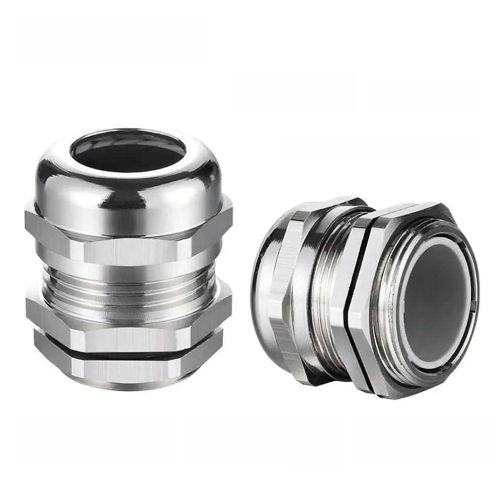 Presse-étoupes étanches en laiton et Nickel, connecteur de presse-étoupes pour câble de 3-44mm M PG, presse-étoupes PG7 PG9 - PG21 M8 M10
