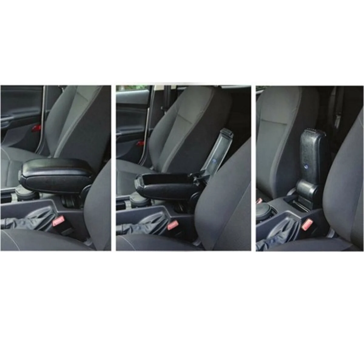 For Opel Corsa E Black-GRAY Armrest 2015-2020 Seat Adjustable Car Central Console Armrest-Free Interior Accessory