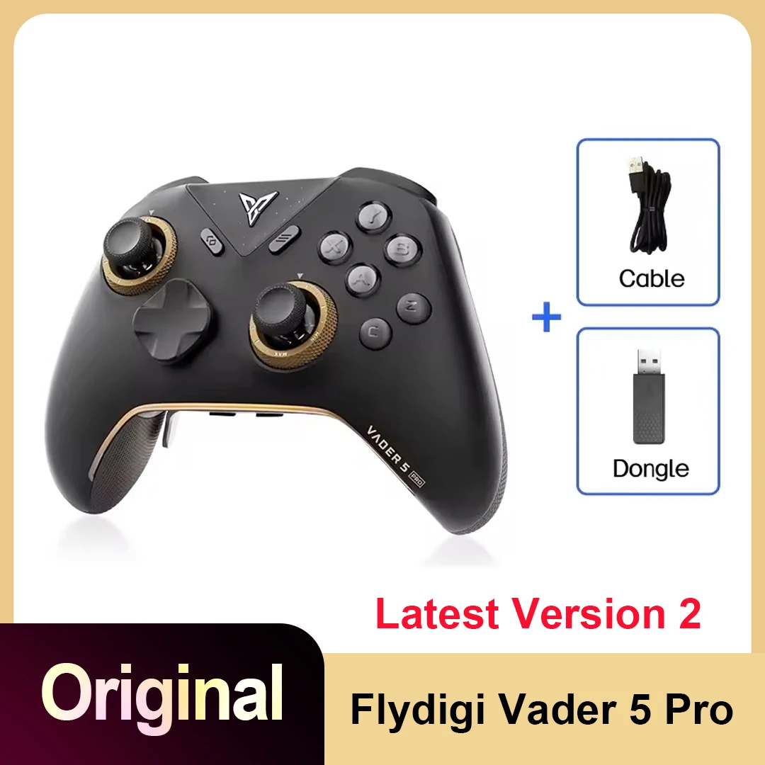Manette de jeu sans fil Flydigi Vader 5 Pro avec manette Elite Athletic et joystick Hall pour mobile, NS, TV, PC