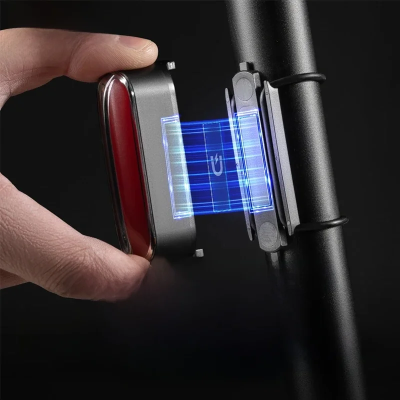 AliExpress NONE ROCKBROS Smart Start-Stop Bike Tail Light Magnetic Taillight 7 Modes LED Bicycle Night Riding Gear Intelligent Brake Sensor
