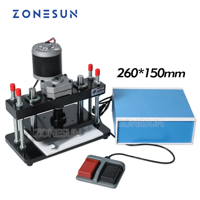 ZONESUN 26x15cm Electrical Leather Die Cutting Machine Photo Paper Mold Cutter Die Cutting Tool For Clicker Leather Cutting Die