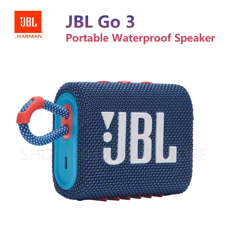 JBL-GO 3 alto-falante sem fio Bluetooth, portátil, impermeável, ao ar livre, esportes, baixo, festa, original