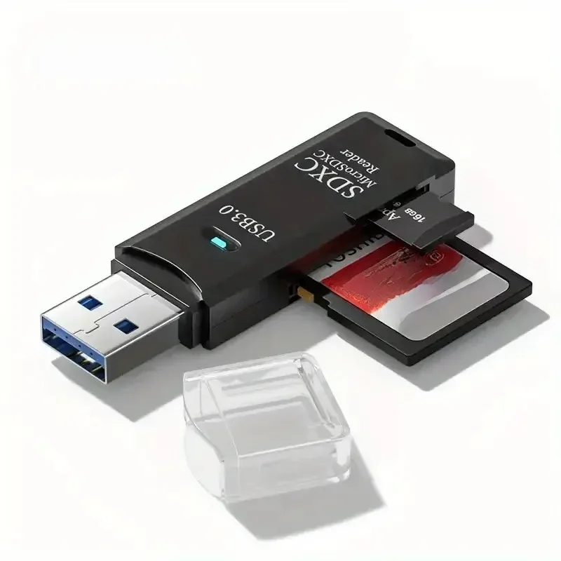 Robusto leitor de cartão micro SD USB 3.0 2.0 2 em 1 Transmissão de dados de alta velocidade com