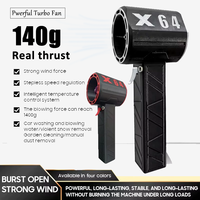 Electric Car Violent Air Blower Powerful Handheld X64 Turbo Jet Fan 64MM Brushless Motor High-Speed 8000mA 1400G Thrust