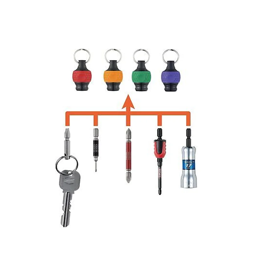 Imagem -04 - Vessel Série qb Bola Coletor Rápido Bitholder Pode Ser Usado Como Chave de Fenda Removível Almofada Aperto Portátil Mini Chave de Fenda Titular