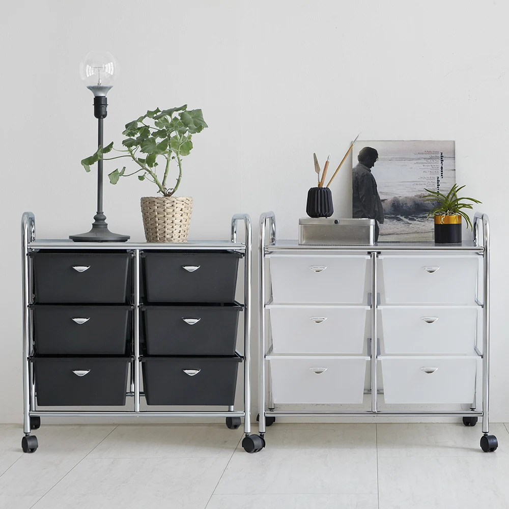 Mead Century Modern Chrome Mobile Double 3-Step/4-Step/5-Step Trolley