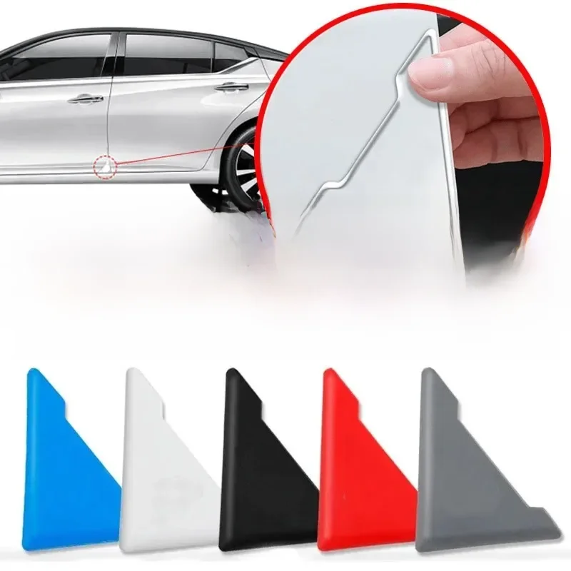 4Pcs Car Door Corner Protective Cover Door Scratch Protector Silicone Anti-collision Covers Door Corner Guard Auto Accessories