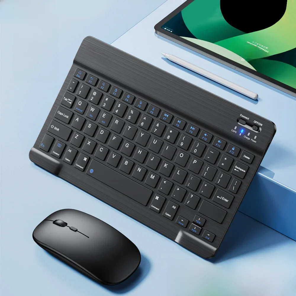 Bluetooth drahtlose Tastatur Maus für iOS Android Windows Tablet für iPad Air Mini Pro Spanisch