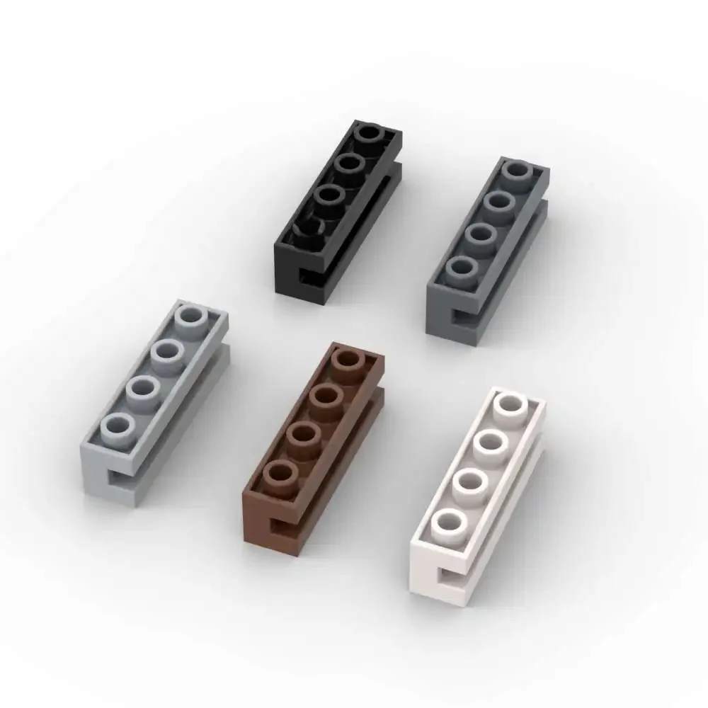 MOC 10 pièces 2653 modifié 1x4 avec blocs de construction de canal briques murales de haute technologie idée éducative jouets enfants anniversaire enfant cadeau