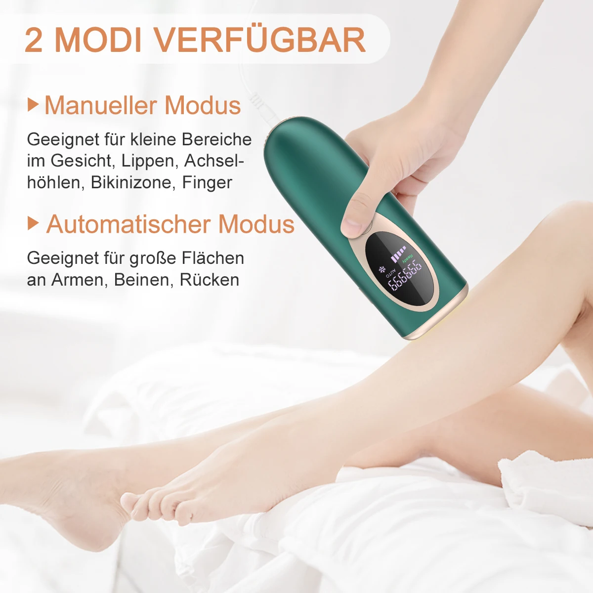 Laser-Haarentfernungsset, Laser-Haarentfernungsgerät für Frauen, Rasierer für Körper, Gesicht, Beine und Hände, Haarentfernungsgeräte