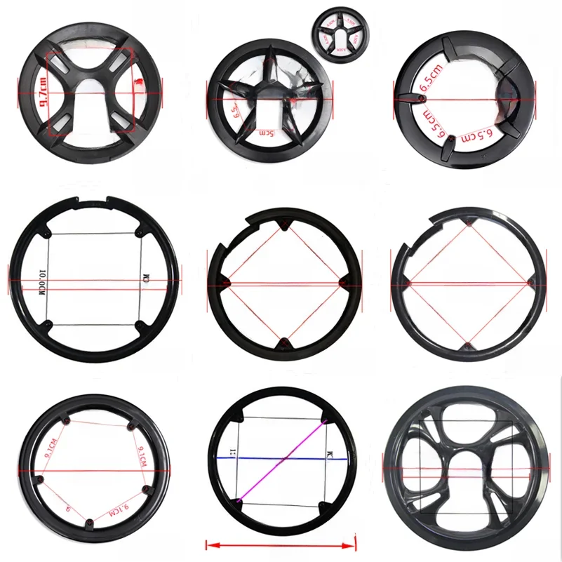 AliExpress NONE Bicycles Crankset Accessories Plastic Chain Wheel Cover Chain Guard Ring Crankset Protective Chain Wheel Cover