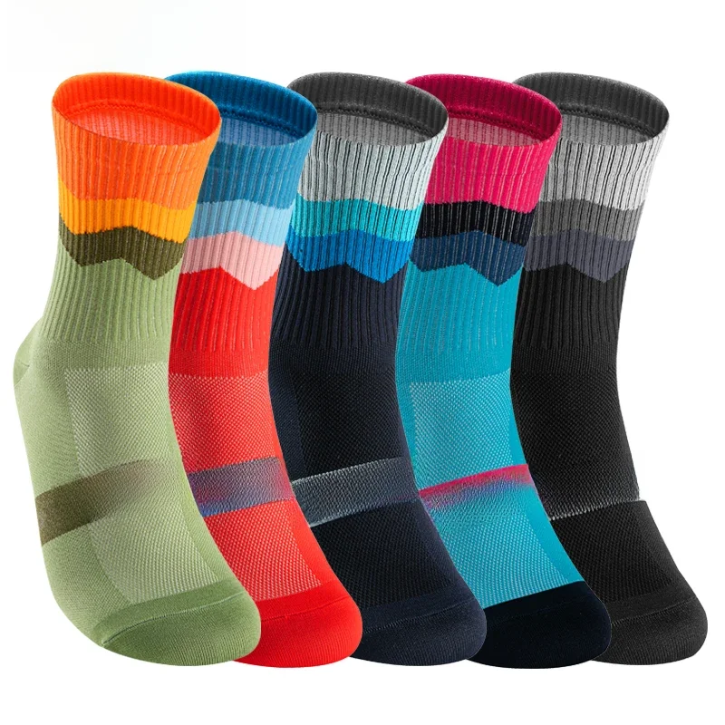 AliExpress gkrq 4 Pairs Bike Socks Men Nurse Compression Cycling For Women Mtb Guard Socks Stockings Sport Grip Barre Socks