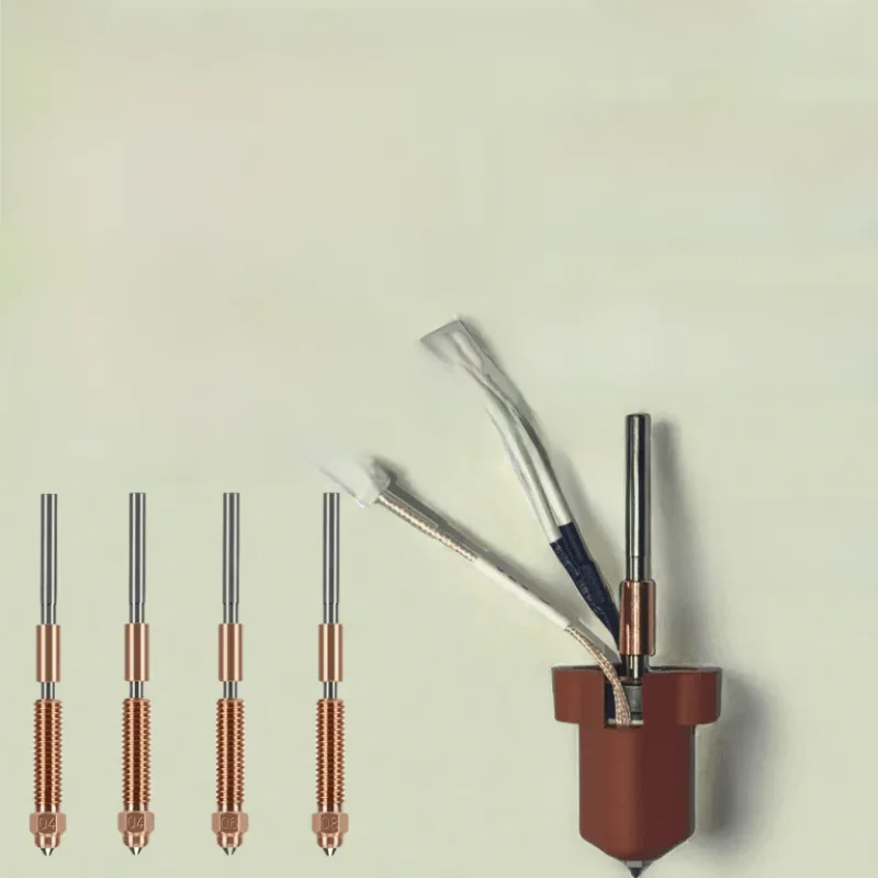 Hotend do Creality K1C K1 MAX Ceramiczny zestaw bloków grzewczych 0,4 mm Szybka wymiana zintegrowanej dyszy Drukowanie o wysokim przepływie Części do drukarek 3D — zdjęcie produktu 7