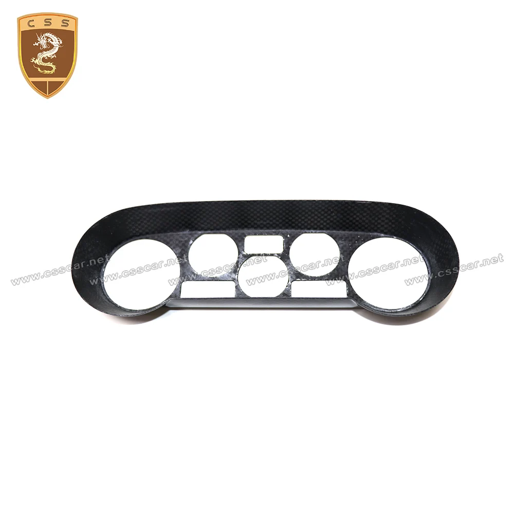 For Ferrari 488 GTB Spider OEM Style Dry Carbon Fiber Interior Air Conditioning Button Panel Cover Trim Car Console Accessories
