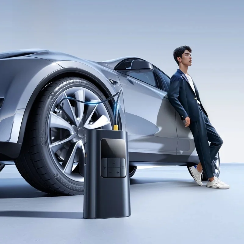 Baseus Wired/Wireless Air Pump Car Air Compressor for Motorcycle Bicycle Car Air Pump Tire Inflator with Dethable Flashlight