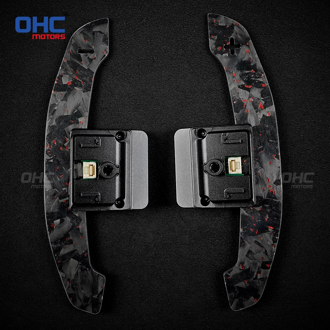 

OHC для BMW 5 серии G60 G61 i5 X3 G45 и G48 2025, кованое углеродное волокно, магнитное весло переключения передач, функция магнитного притяжения