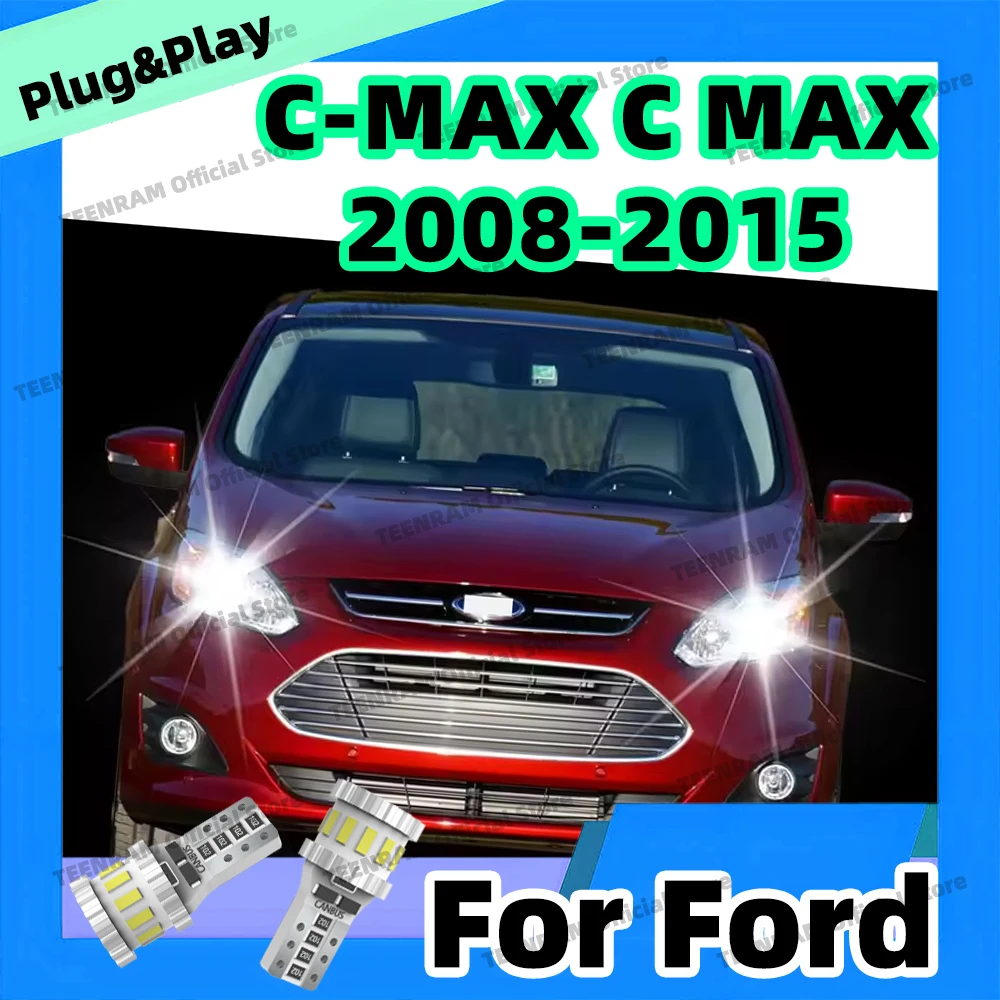 2x T10 LED Bulb 152 175 194 Car Signal Parking Lamp License Plate Lights For Ford C-MAX C MAX CMAX 2008 2009 2010 2011 2012-2015