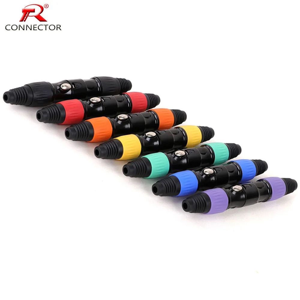 

50pcs/25sets Balck/Silver Shell 3Pin XLR Male Plug+Female Jack Adapter Audio Wire Connectors Cannon MIC Cable Terminal Plugs