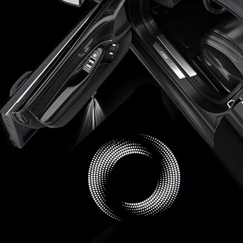 2Pcs Car Door Welcome Light LED Projector Ghost Shadow Courtesy Lamp Accessories For Audi SQ5 2012-2018 2019 2020 2021 2022 2023