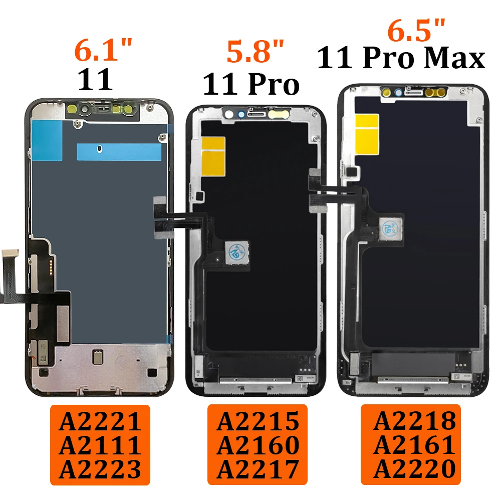 Original Screen For iPhone X 11 Pro Max LCD Display Touch Screen For iPhone XS XR MAX Replacement Digitizer Assembly Repair