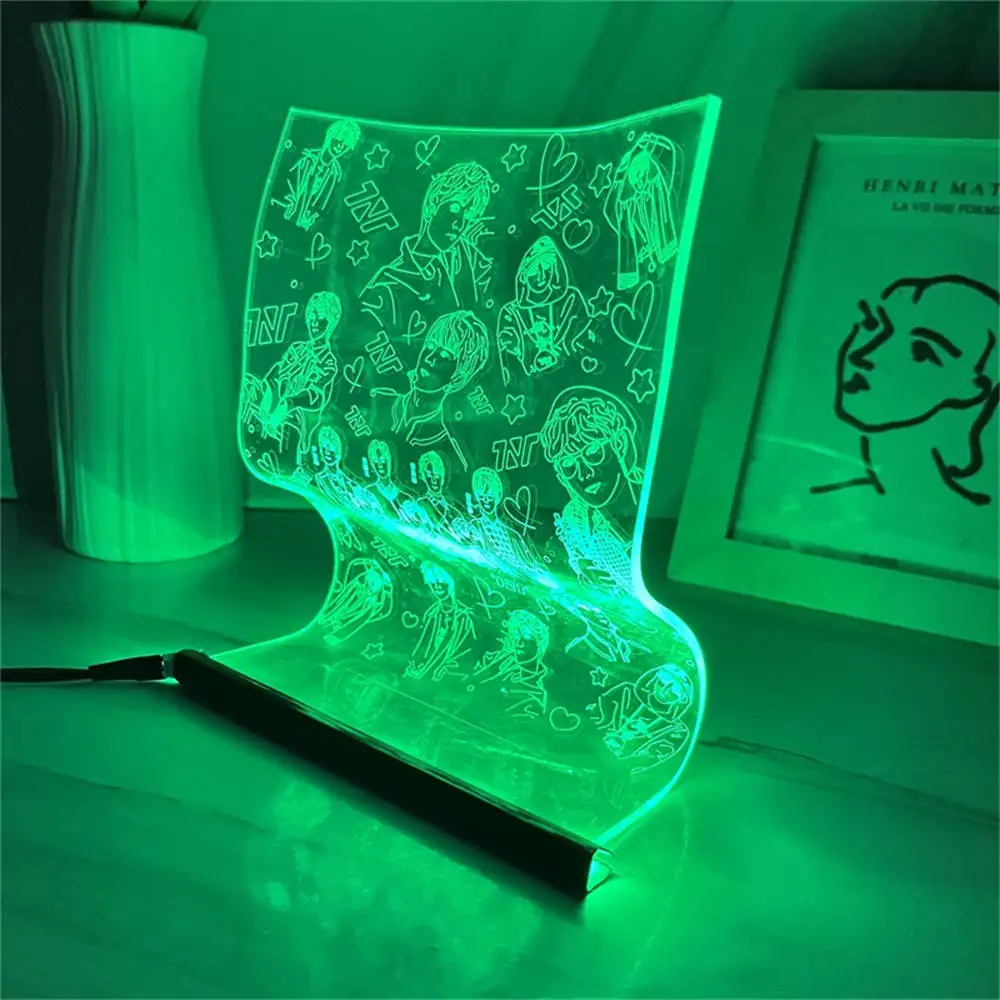 Tnt Scroll Luxus lampe USB Nachttisch lampe drei/sieben Farben Schalter Atmosphäre Stimmung Licht Home Schlafzimmer Dekor Tisch Licht Geschenke