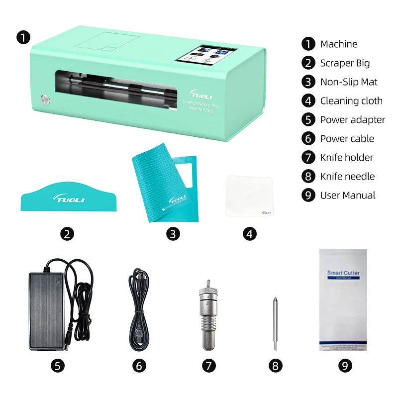 Tuoli TL518 Oca Smart Screen Protector Cutter Fully Automatic Mobile Cover Making Machine