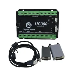 China Manufacturer Upgrade Mach3 USB CNC Motion Controller Card UC300 4/6 Axis CNC Controller Breakout Board 300KHz 24VDC