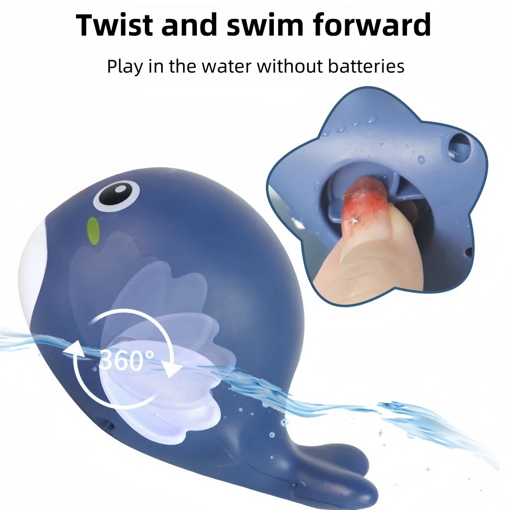 Bath toys, cute little whales. No battery clockwork. Great for kids to play in the bathtub