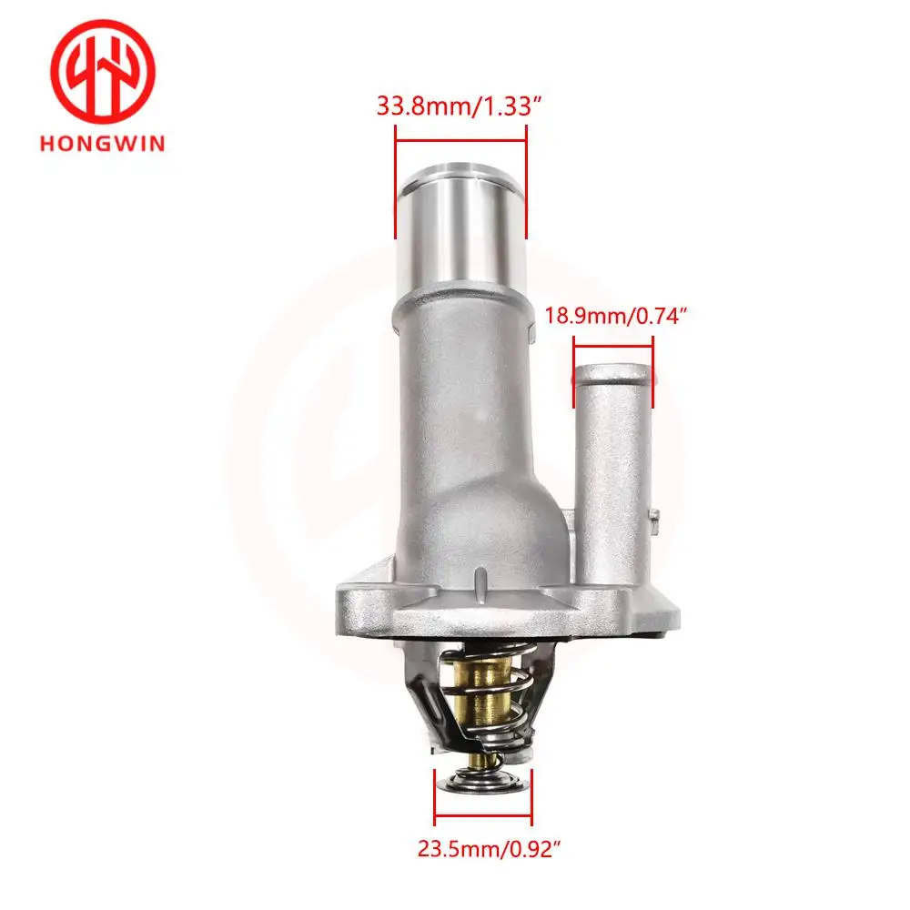 Aluminum Engine Coolant Thermostat Assembly Water Outlet  LF7015170 LF70-15-170 143-0838 For Mazda 3 5 MX-5 Miata 2004-2006-2014