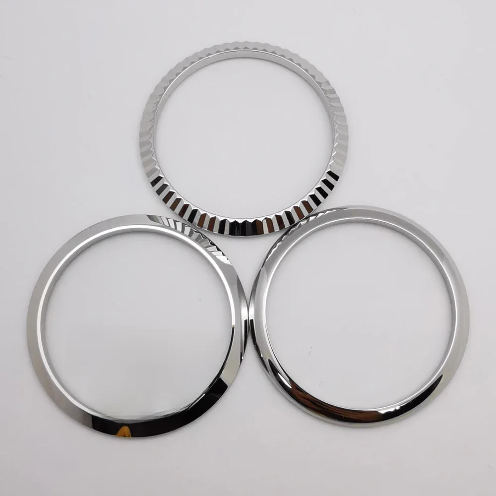 Wkładka ramki ze stali nierdzewnej 36 mm/39 mm w kolorze srebrnym/złotym/różowego złota/czarnym do wymiany górnej pokrywy obudowy — zdjęcie 2