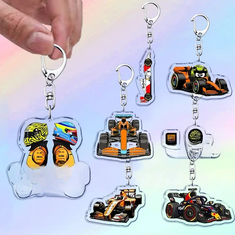 AliExpress Fast Furious Racing Motorsport Keychains for Accessories Bag Bicycle Lando Driver Pendant Key Chain