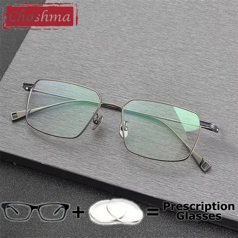 

Men Optical Prescription Glasses Pure Titanium Men Myopia Lens Wide Field Multifocal Progressive Digital Glass Spectacle