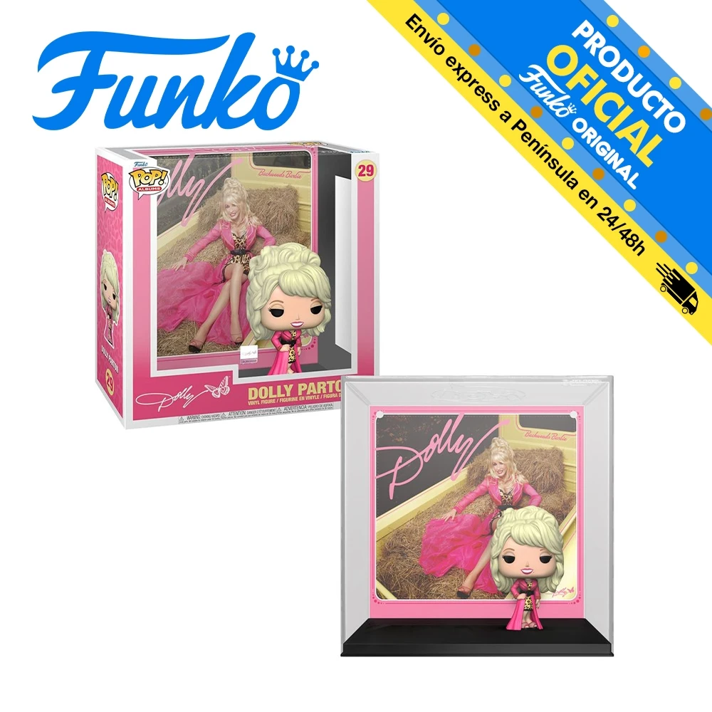 Funko Pop! Albums: Dolly Parton - Backwoods Barbie, 64040, #29, original, toys, boys, girls, gifts, collector, figures, dolls, shop, with box, new, man, official license, woman