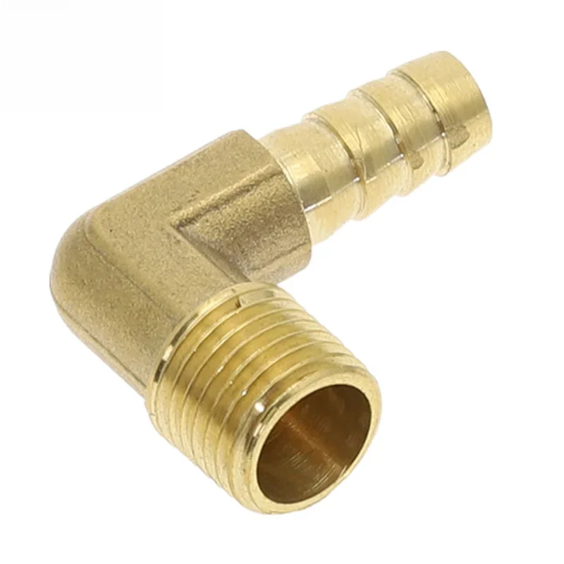 Slangpilaar OD 6-19mm 90 Graden Buitendraad 1/8 "1/4" 3/8 "1/2" Elleboog Messing Prikkeldraad Fitting Koppeling Connector Adapter Koper - afbeelding 2