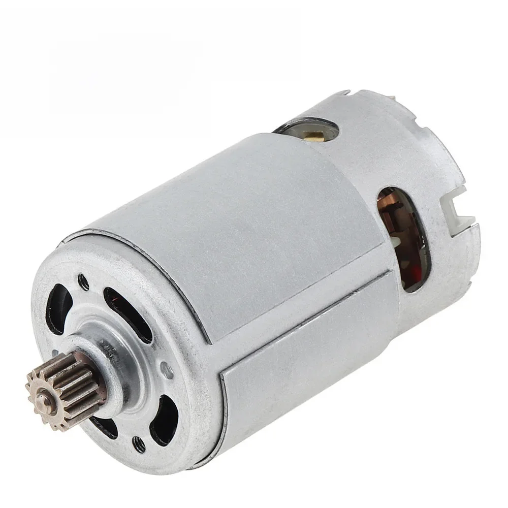 Silnik RS550 DC 12V 14.4V 16.8V 18V 25V Mikrosilnik Silniki elektryczne z 9/11/12/13/14/15 zębami Skrzynia biegów o wysokim momencie obrotowym do wiertarki — zdjęcie 2