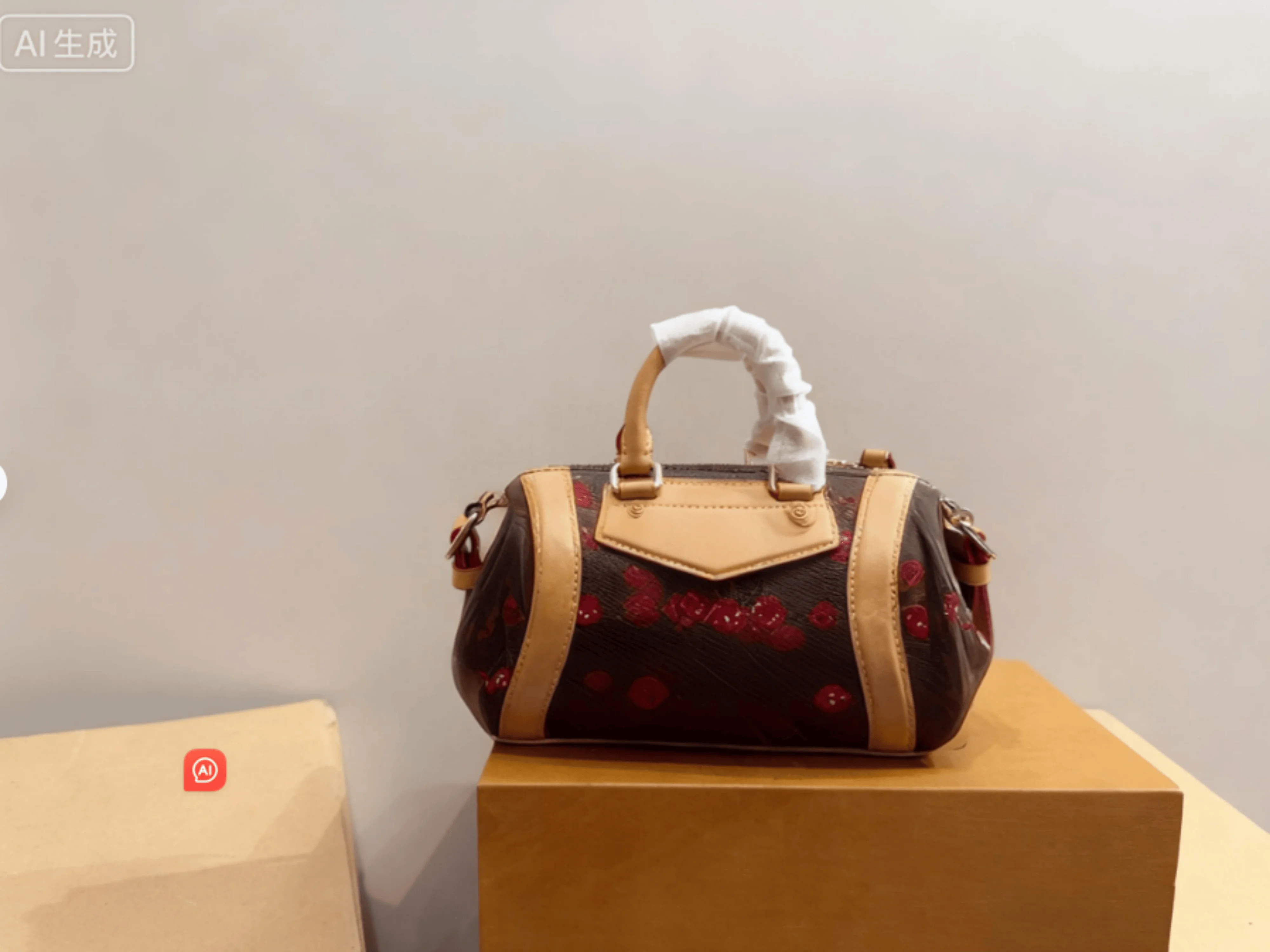 

2025 женская мотоциклетная сумка Cherry, универсальная индивидуальная повседневная практичная новая модная женская сумка 23*13 см