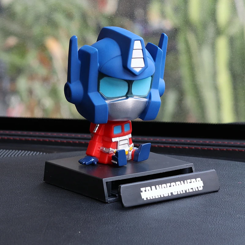 Car Ornament Cute Autobot Car Man Figures Bobblehead Doll Bumble Bee Transform Auto Dashboard Interior Decoration Accessories