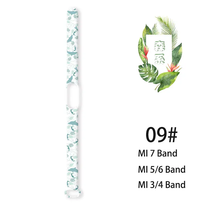 Xiaomi Mi için kayış Band 7 6 5 4 3 sapanlar baskılı Watchband spor bileklik için Mi Band 6 bilezik değiştirilebilir aksesuarları