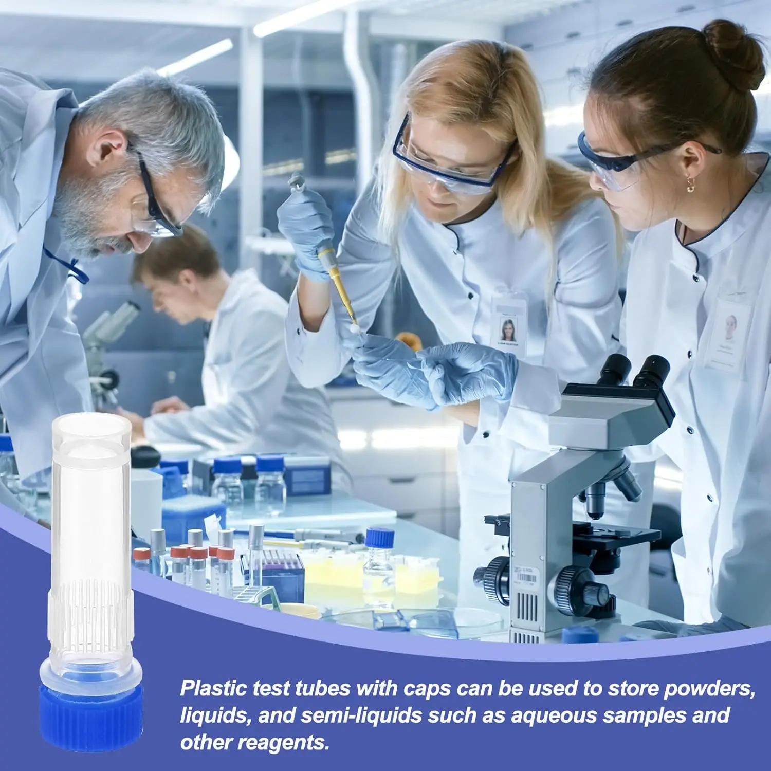 Labor-Gefrierröhrchen, Reagenzgläser 10ml/5ml/2ml/1ml, Kunststoff-Gefrierröhrchen, Kryovial mit Silikondichtung, 50 Stück/100 Stück – Detail 12