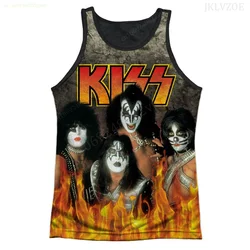 2024 KISS Band Tank Top Funny Basketball Jersey Men Brand Boys T Shirt Children Kid Hip Hop Vacation Vest Fashion