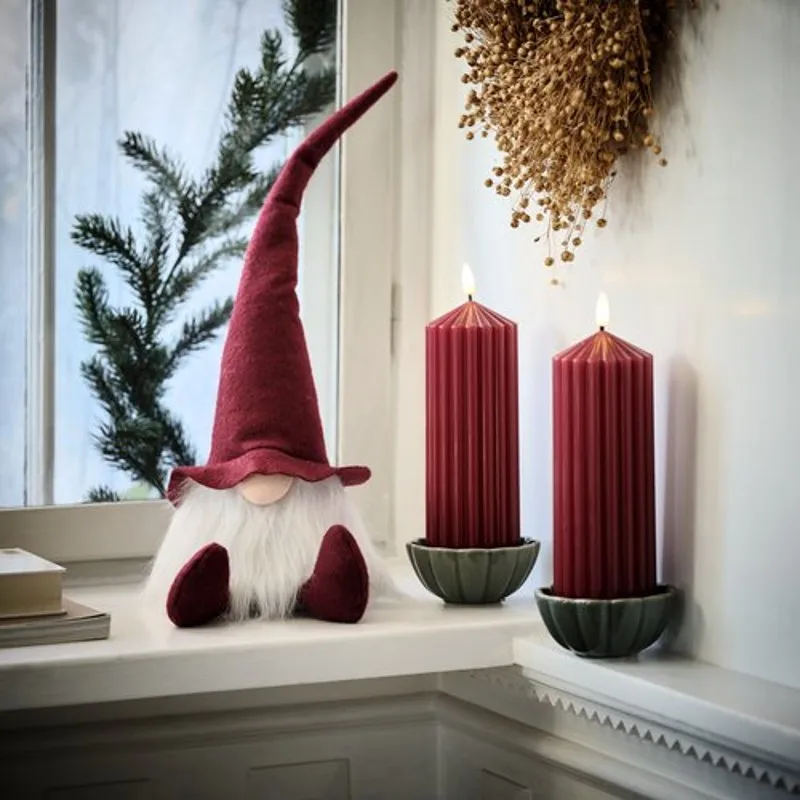 Christmas Elf For New Year Christmas Red Gray 40 cm Color Indoor Usage