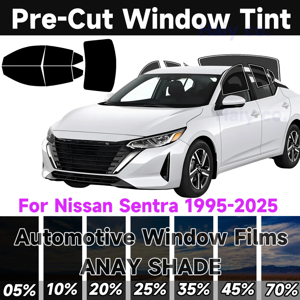 

Pre-Cut Window Tint for Nissan Sentra 1995-2025 Car Sticker Sun Uv Blocking Heat 2Ply Window Tint Protector Privacy Films